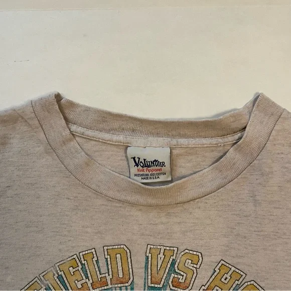 Vintage 1992 Evander Holyfield Vs. Holmes Boxing T-Shirt, Men's L, Single Stitch
